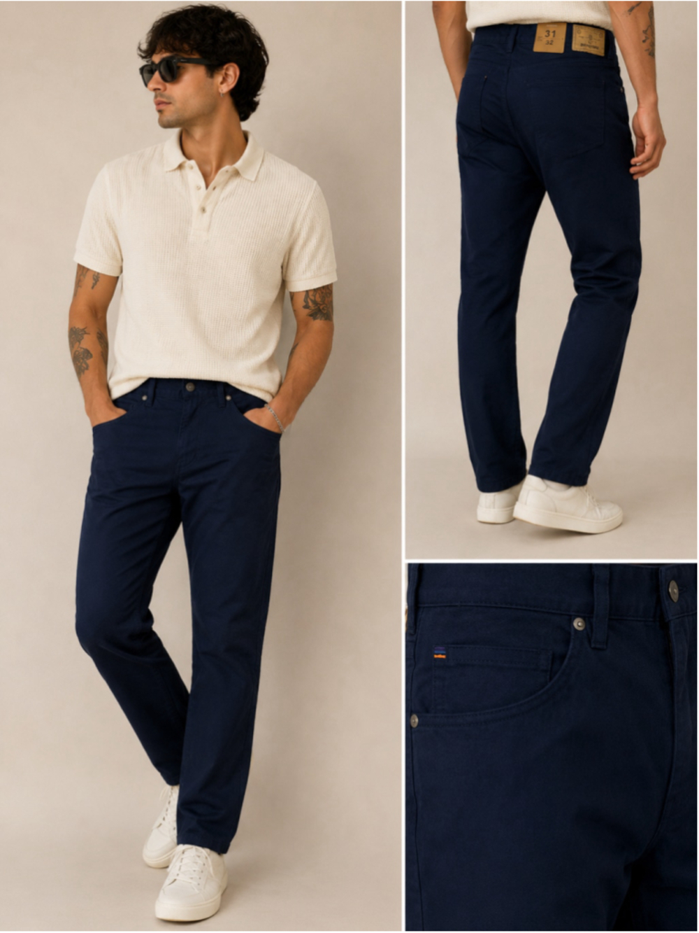 Patagonia Men’s Navy 5 Pocket Pants 31x32 Straight Fit Outdoor Casual NWT